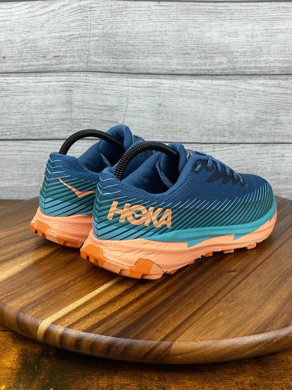 HOKA One One Torrent 2 Teal Cantaloupe Hiking Shoe Women’s Sneaker Size 8 B